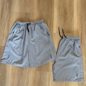 NWOT - 2 pack 
Men's Athletic Drawstring Shorts with zipper pockets